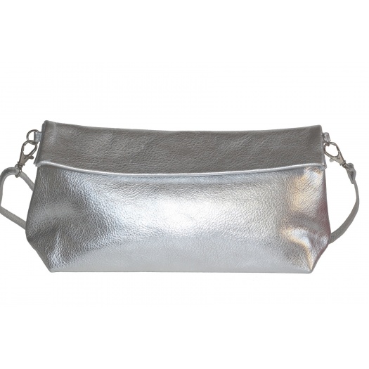 Pochette Bandoulière Argentée Pochette Bandoulière Argentée