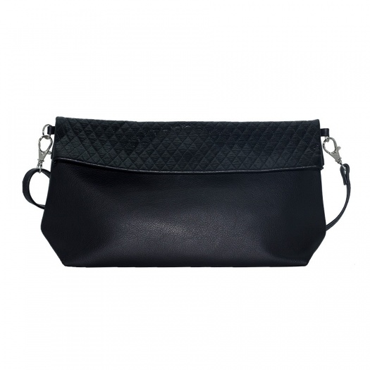 Pochette Bandoulière Matelassée Noire Pochette Bandoulière Matelassée Noire
