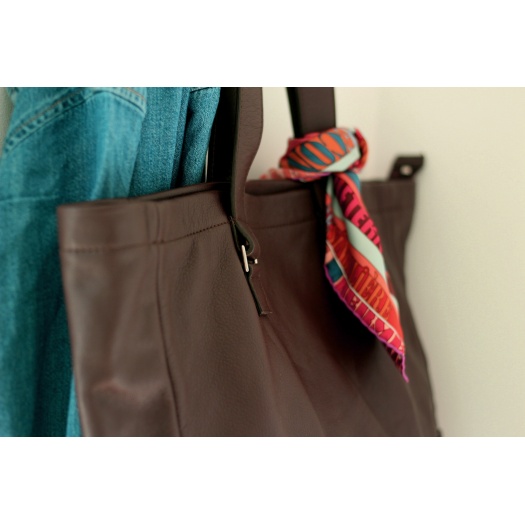 Sac cabas marron