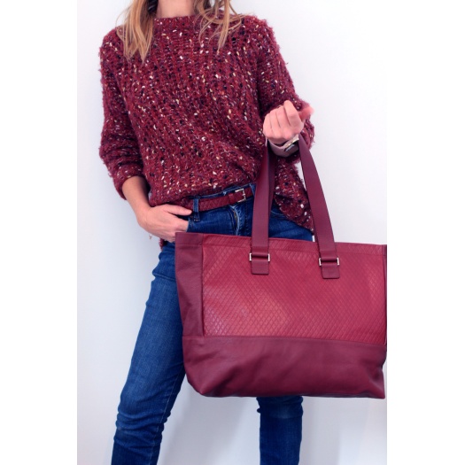 sac cabas bordeaux