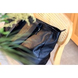 cabas noir cuir femme