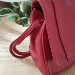 sac cuir rouge