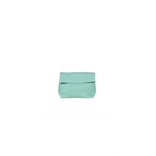 Pochette Small Vert d'Eau en Cuir Perforé Pochette Small Vert d'Eau en Cuir Perforé