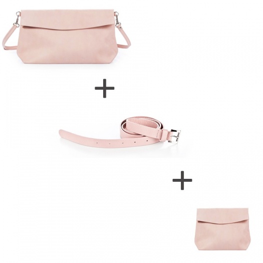 Pochette bandoulière Jaune + Pochette small Jaune + Ceinture Jaune Pochette bandoulière Jaune + Pochette small Jaune + Ceinture Jaune