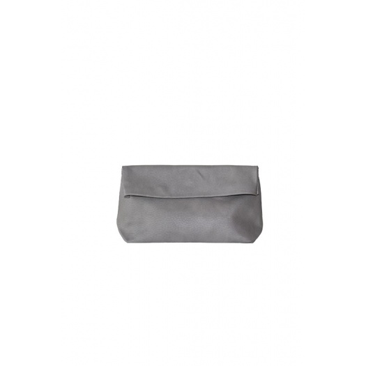 Pochette Medium Lazy Grey Cuir Perforé Pochette Medium Lazy Grey Cuir Perforé